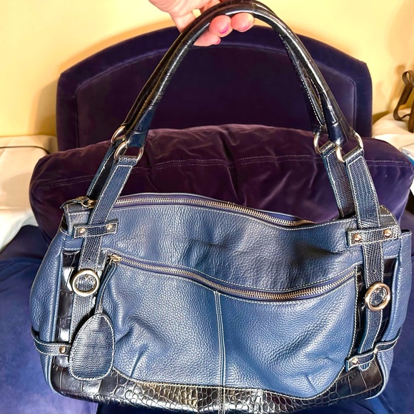 FURLA GENIUNE SOFT ITALIAN LEATHER HANDHELD/SHOULDER BAG-GOOD VINTAGE CONDITION - Picture 7 of 16